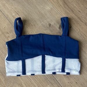 Tiger Friday Blue and White Dance Top YM